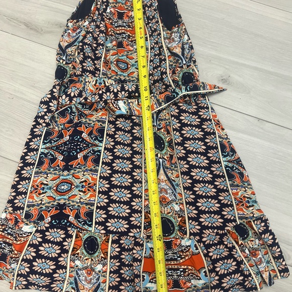 Pretty Garden Women's Floral Print Spaghetti Strap Mini Dress Sz L - Picture 6 of 6